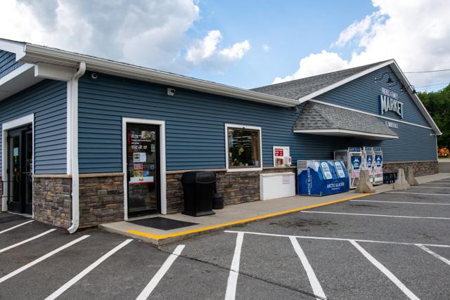 The Friends & Family Market storefront in Ellsworth Falls, Maine